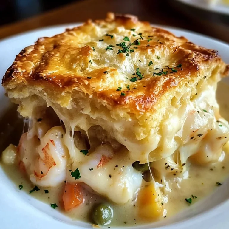 Cheddar Bay Biscuit Seafood Pot Pie: An Incredible Comforting Delight