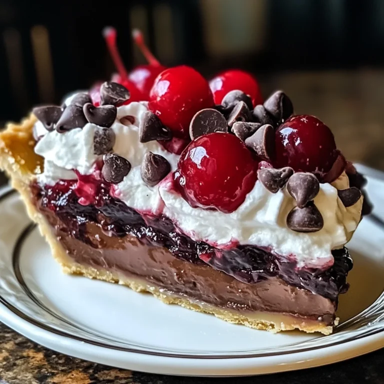 Chocolate Cherry Cream Pie