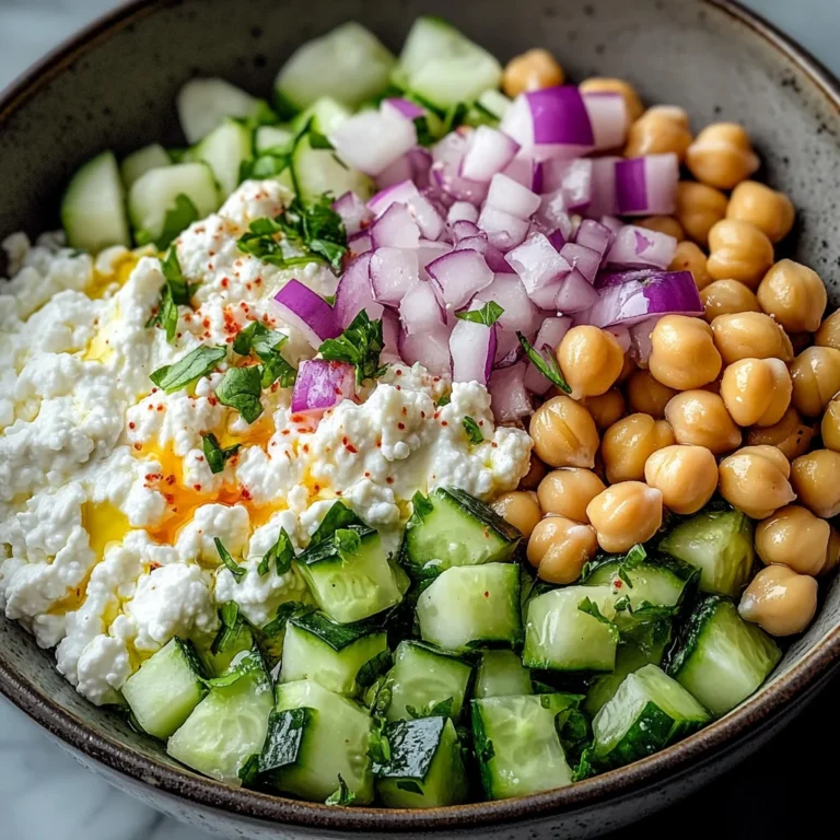 Cottage Cheese and Chickpea Salad: A Refreshing and Protein-Packed Delight