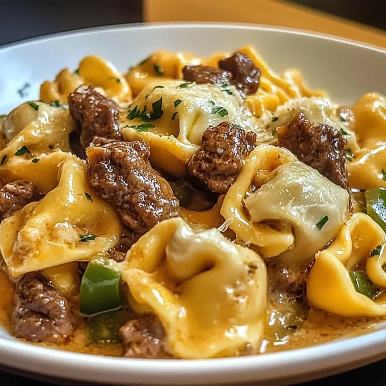 Creamy Beef and Vegetable Tortellini
