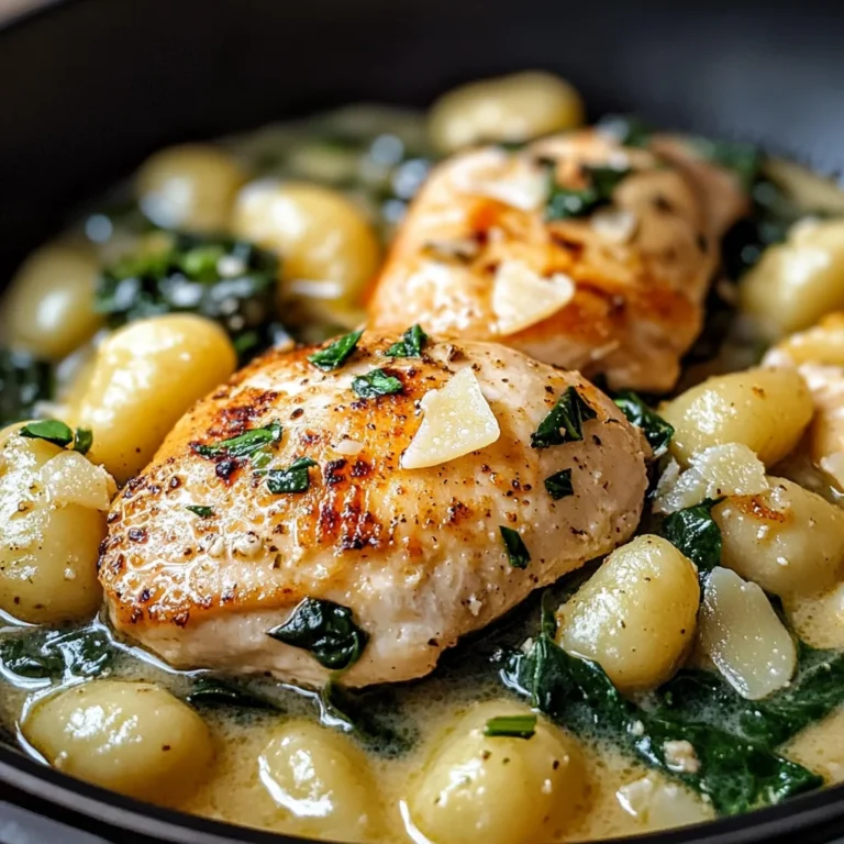 Creamy Garlic Chicken Gnocchi Skillet