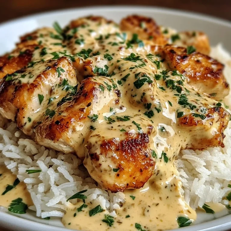 Creamy Smothered Chicken Rice