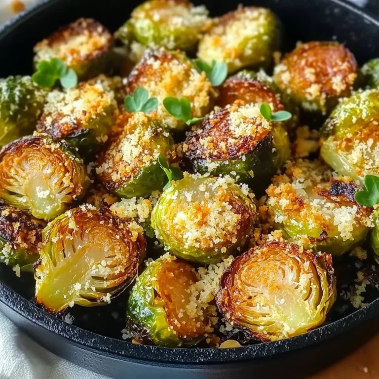 Crispy Parmesan-Crusted Roasted Brussels Sprouts