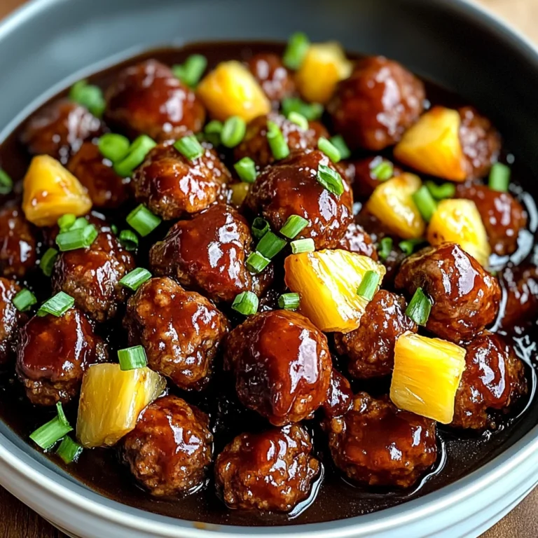Crockpot Hawaiian Meatballs