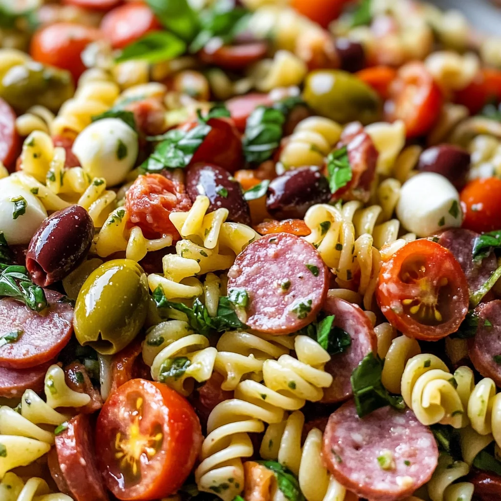 Easy Italian Antipasto Pasta Salad