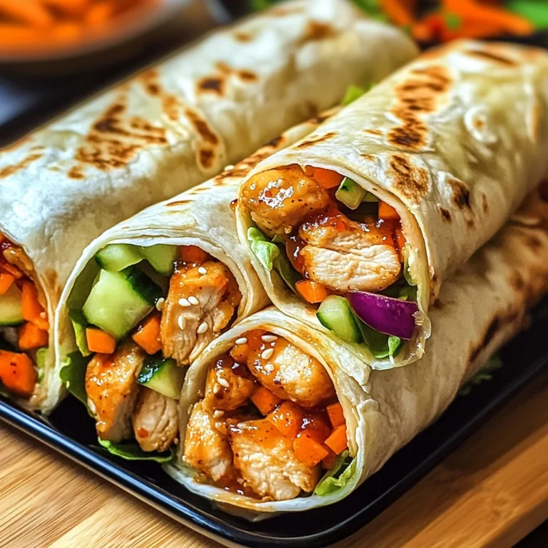 Firecracker Chicken Wraps