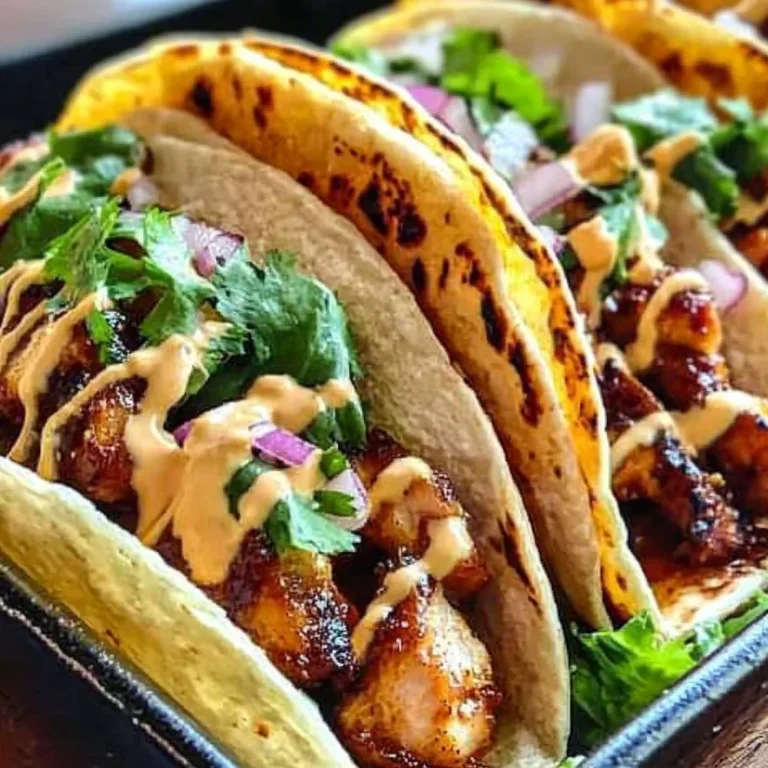 Garlic Butter Honey BBQ Chicken Tacos: Sweet, Savory & Irresistible!