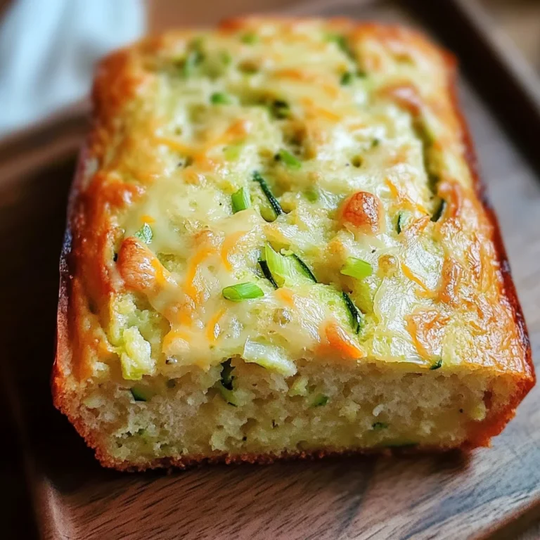 Green Onion Zucchini Cheddar Quick Bread