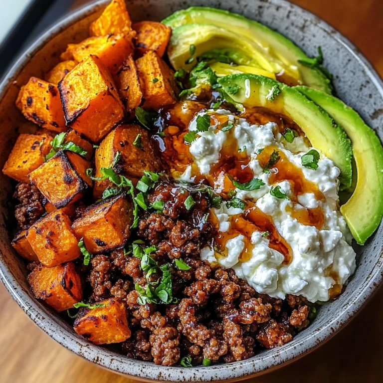 Ground Beef Hot Honey Bowl