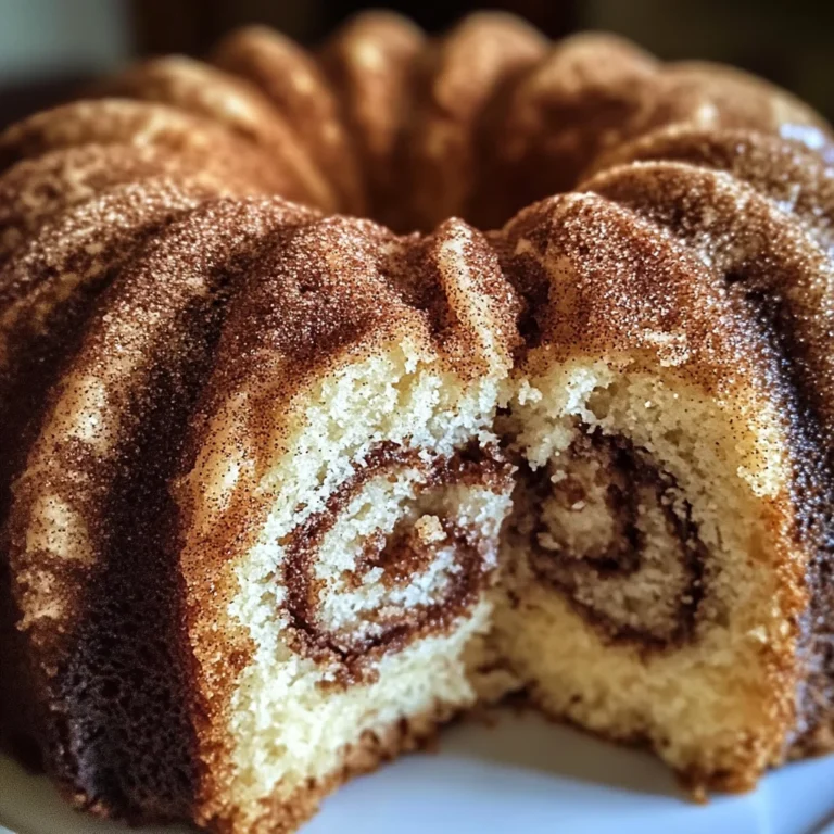 Moist Cinnamon Swirl Bundt Cake Recipe