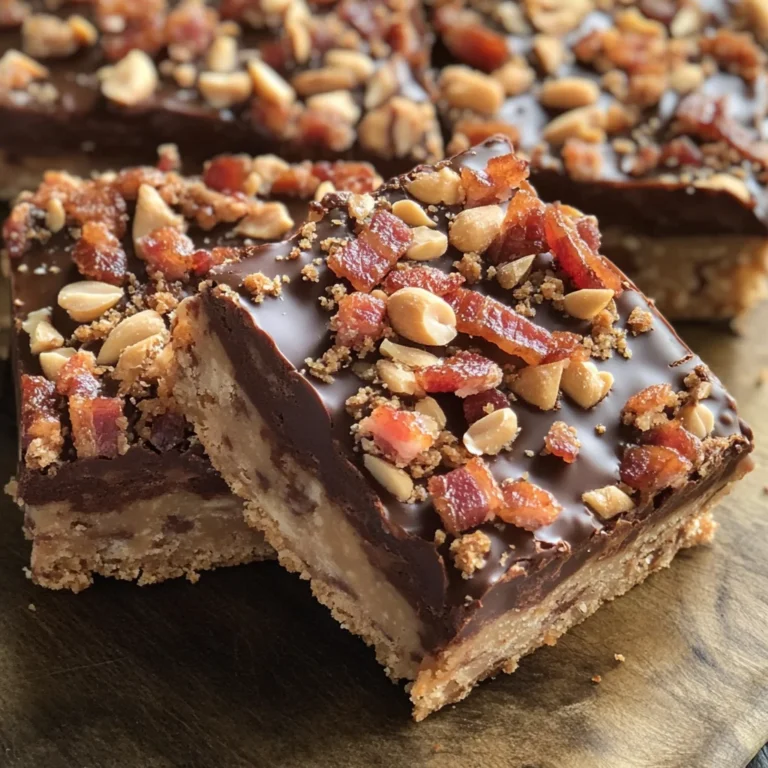 Peanut Butter-Turkey Bacon Bars