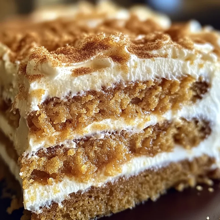 Pumpkin Spice Gooey Cake with Cream Cheese Frosting
