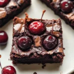Roasted Chocolate Cherry Brownies