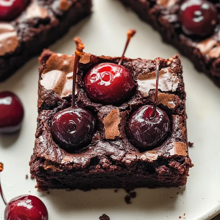 Roasted Chocolate Cherry Brownies