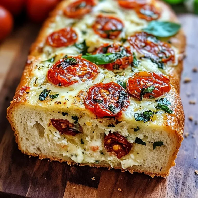 Savory Caprese Bread : A Fresh Italian Bread