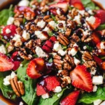 Spinach Strawberry Salad with Pecans
