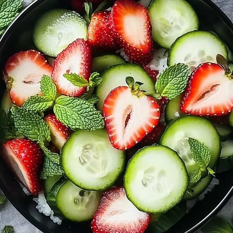 This Cucumber Strawberry Salad