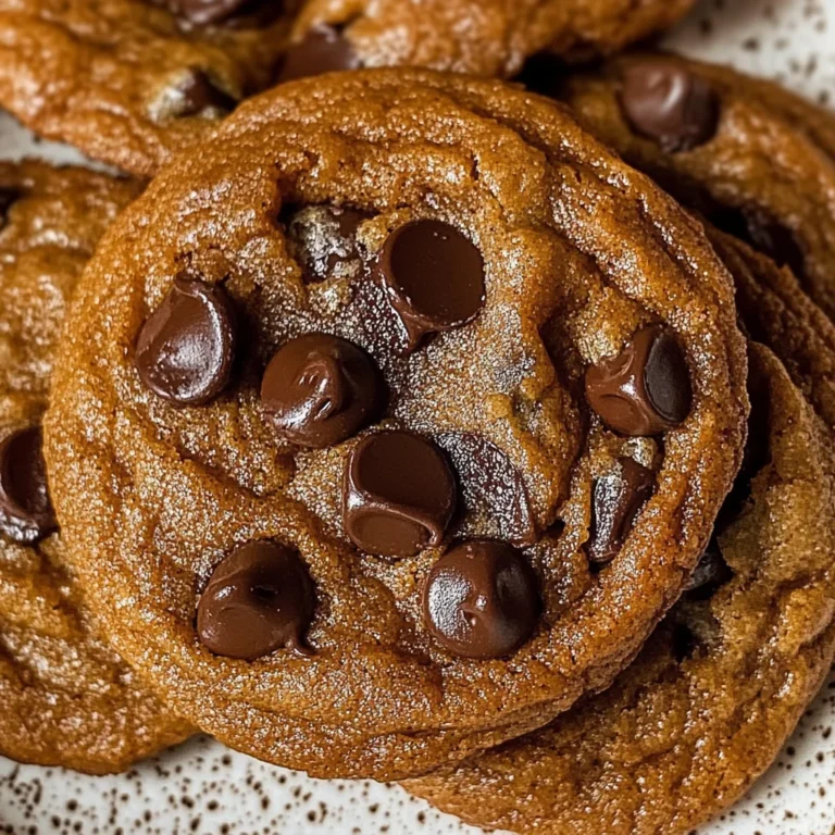 Vegan Soft Pumpkin Chocolate Chip Cookies