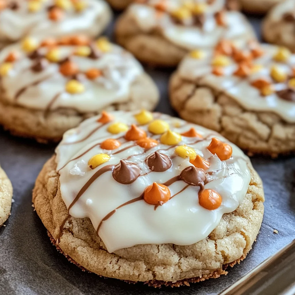 White Chocolate Reese’s Cheesecake Cookies