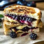 Balsamic Blackberry Brie Grilled Cheese