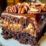 German Chocolate Poke Cake