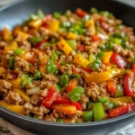 Ground Turkey and Bell Pepper Skillet