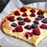 Healthy Berry Cottage Cheese Clafoutis