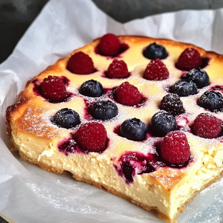 Healthy Berry Cottage Cheese Clafoutis