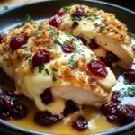 Impressive Cranberry Brie Stuffed Chicken