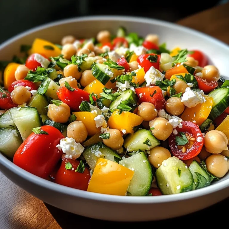 Mediterranean Chickpea Salad with Lemon Vinaigrette: The Best Summer Dish