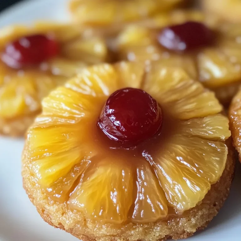 Pineapple Upside-Down Sugar Cookies