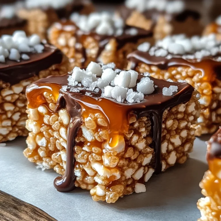 Salted Caramel Rice Krispie Treats: A Sweet & Salty Indulgence