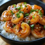 20 Minute Honey Garlic Shrimp & Rice Bowl