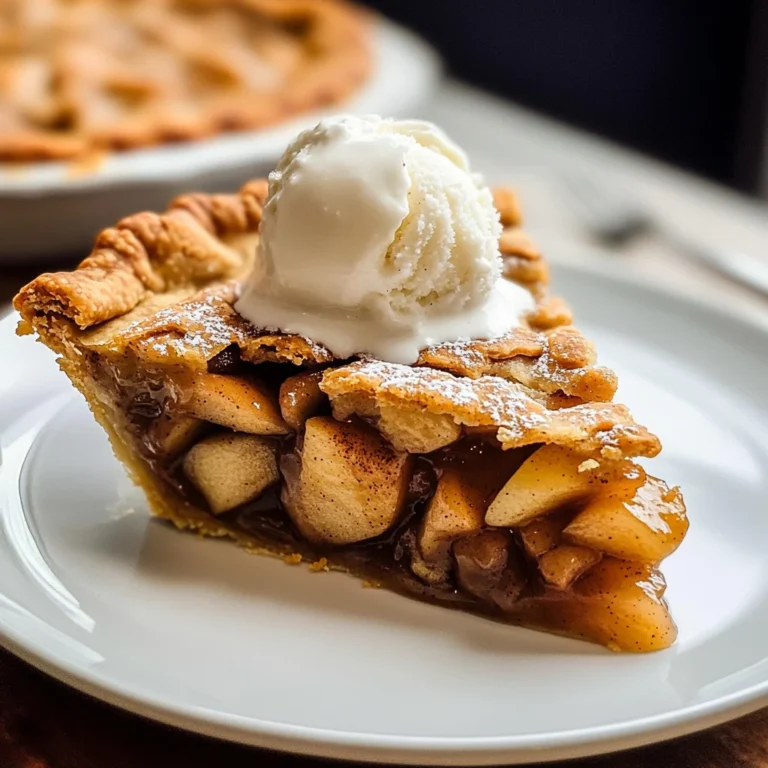 Apple Pie à la Mode (Apple Pie with Ice Cream Recipe)