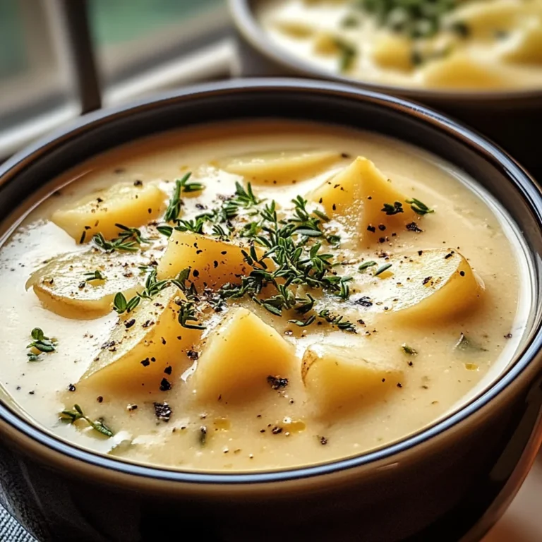 Cheddar Garlic Herb Potato Soup