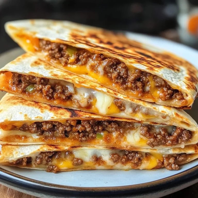 Cheesy Ground Beef Quesadillas Recipe is a must-try!