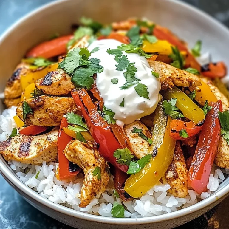 Chicken Fajita Rice Bowls