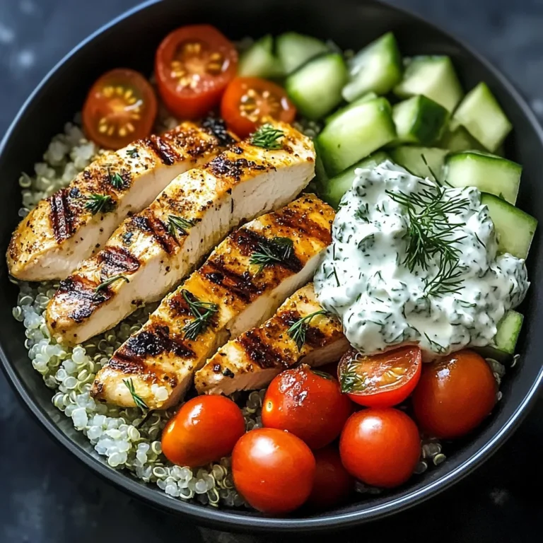 Chicken Tzatziki Bowls