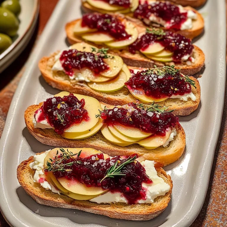 Cranberry Apple Brie Crostini: The Ultimate Holiday Appetizer