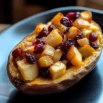 Cranberry Apple Twice-Baked Sweet Potatoes