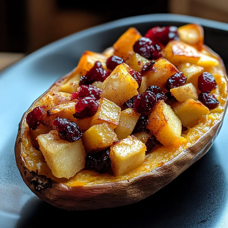 Cranberry Apple Twice-Baked Sweet Potatoes