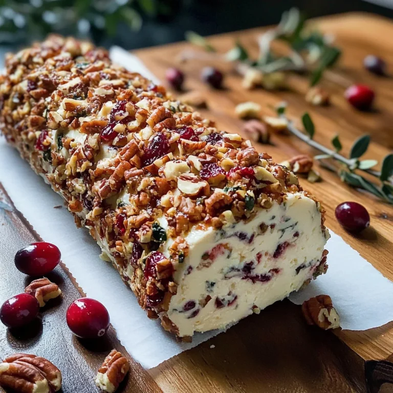 Cranberry Pecan Cheese Log