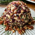 Cranberry Pecan Goat Cheese Ball