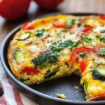 Garden Veggie Frittata: A 150-Calorie Delight