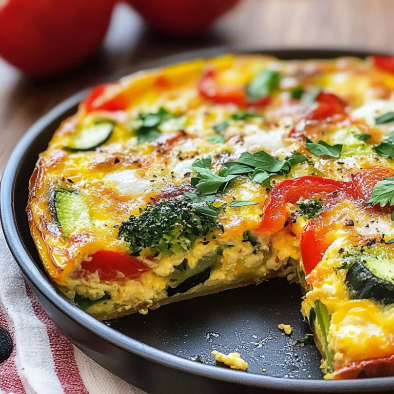 Garden Veggie Frittata: A 150-Calorie Delight