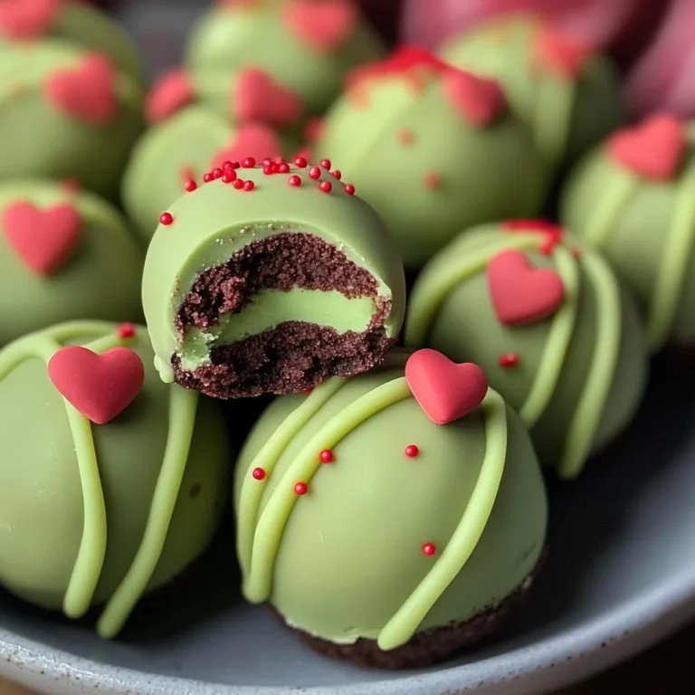Grinch Oreo Balls with Red Velvet Oreos
