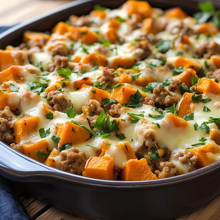 Ground Turkey Sweet Potato Bake Recipe