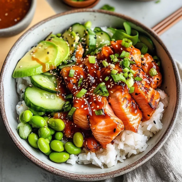 Honey Sriracha Salmon Bowls
