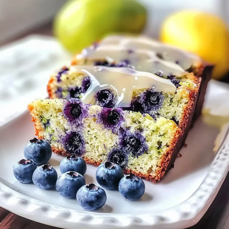 Moist Blueberry Zucchini Bread with a Lemon Glaze - Alrightwithme