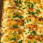 Roasted Garlic Potatoes au Gratin